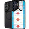 Chicago Flag Light Wood Galaxy S24 FE Kickstand Case